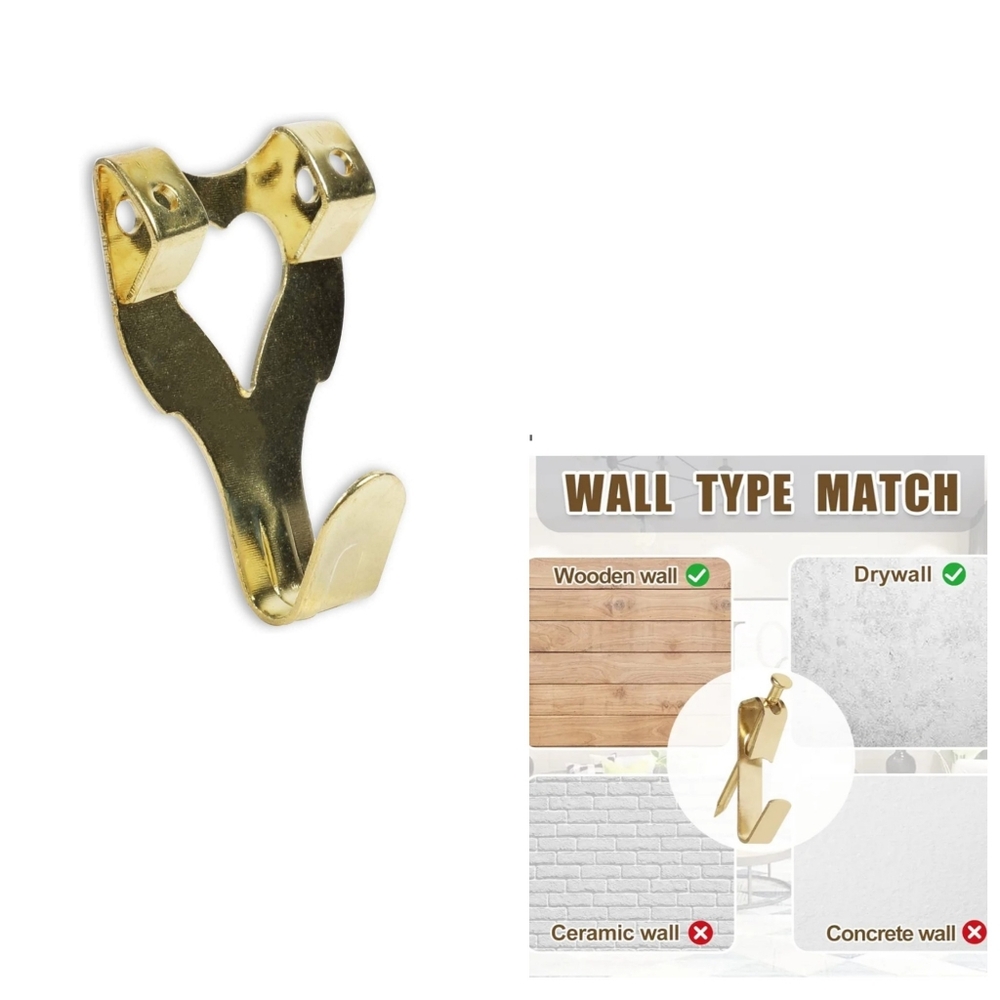 HEART Shaped Picture Hooks, 6ct